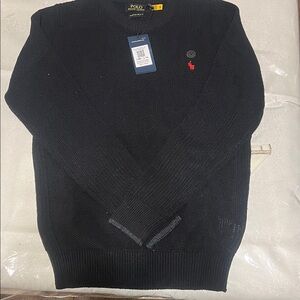 Women polo  by Ralph Lauren Classic Black Crewneck Sweater